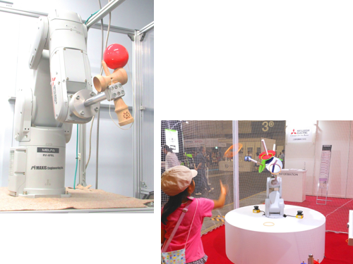 http://iishuusyoku.com/image/TV番組で紹介され話題となっている「けん玉ロボット」や製造現場で活躍する専用機など、世界に真似できないモノづくりを実現しています。